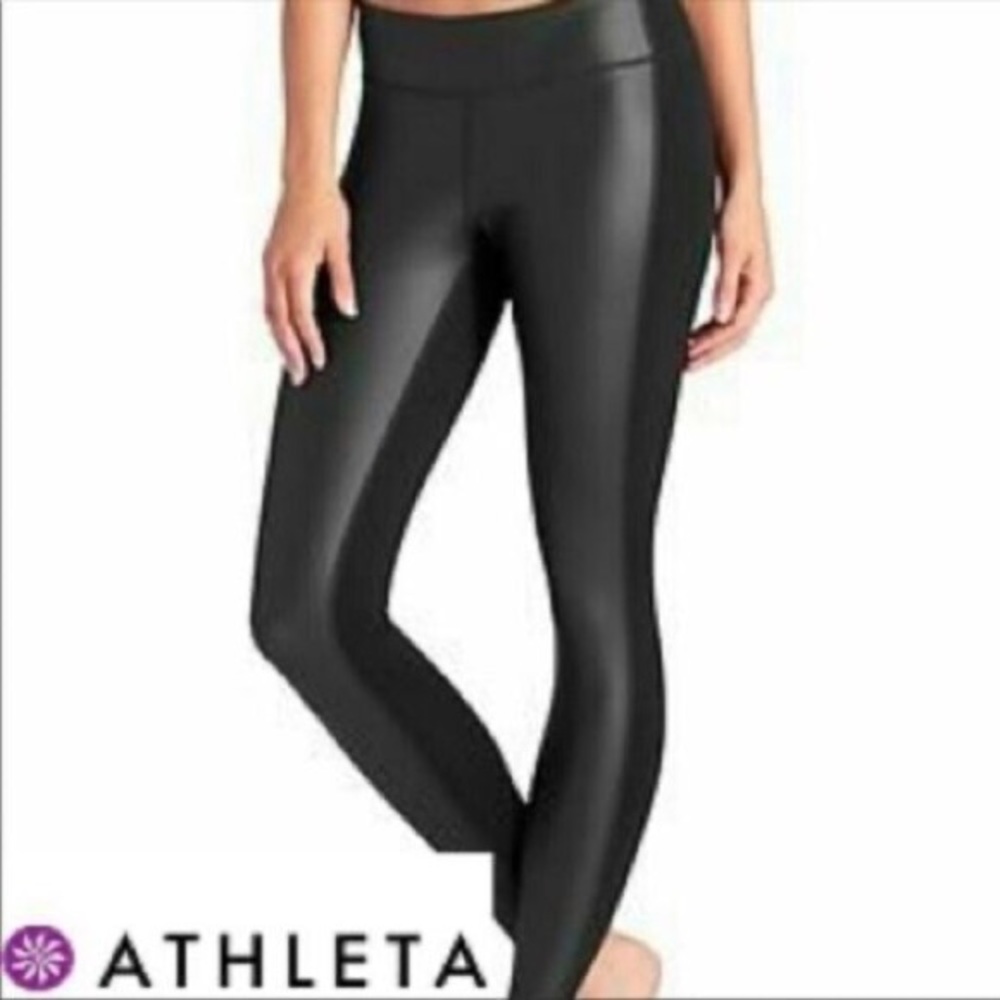 Athleta Delaney Gleam Tight Sz M - Black